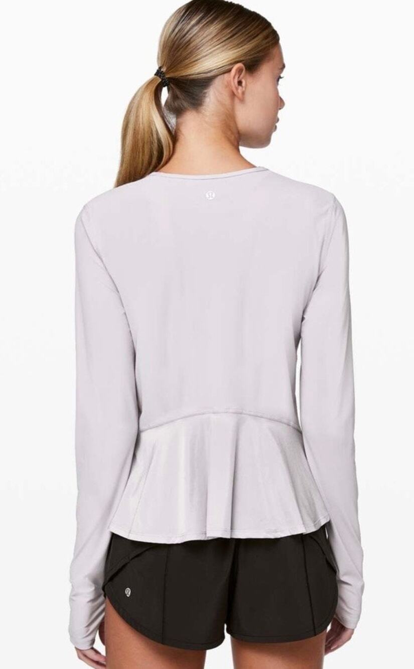 Lululemon Look Ahead Run Long sleeve top Iced Iris